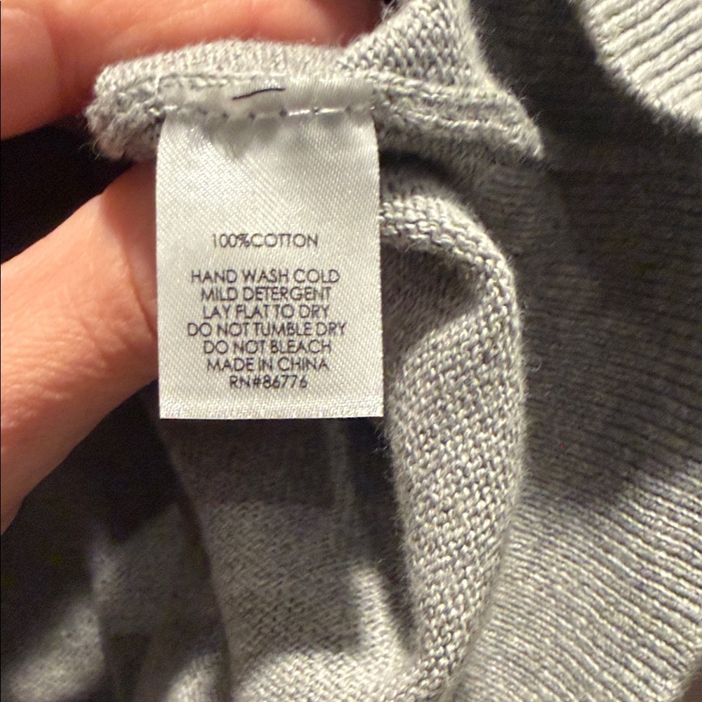 Gray Buttoned Cardigan - Picture 4 of 7